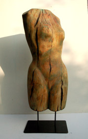 Skulptur-Streichelbirne